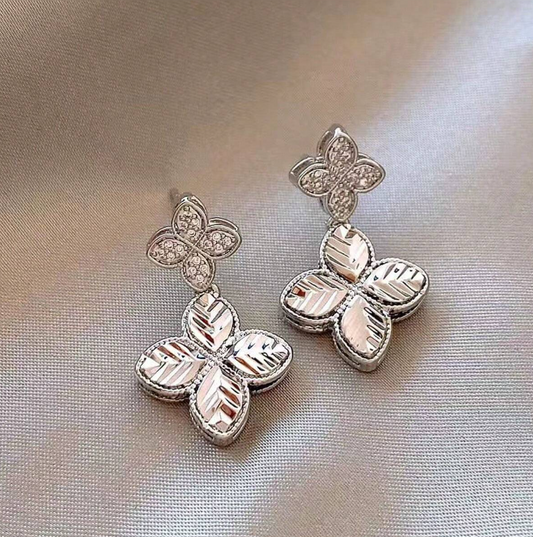 🌸 Boucles d’Oreilles Fantaisie 🌸 inspi argent et strass