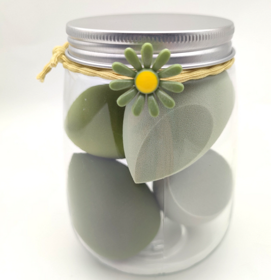 Pot Beauty Blender – 4 Éponges Ultra Mignonnes & Colorées 💄✨