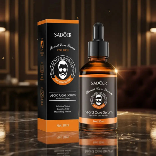 La Barbe Parfaite ! 👑 Sérum Soin Barbe Hydratant 30ml – SADOER (Douceur, Brillance & Anti-Frisottis) ✨