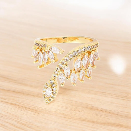 ✨ Bague Femme Réglable – Diamants CZ Sertis ✨