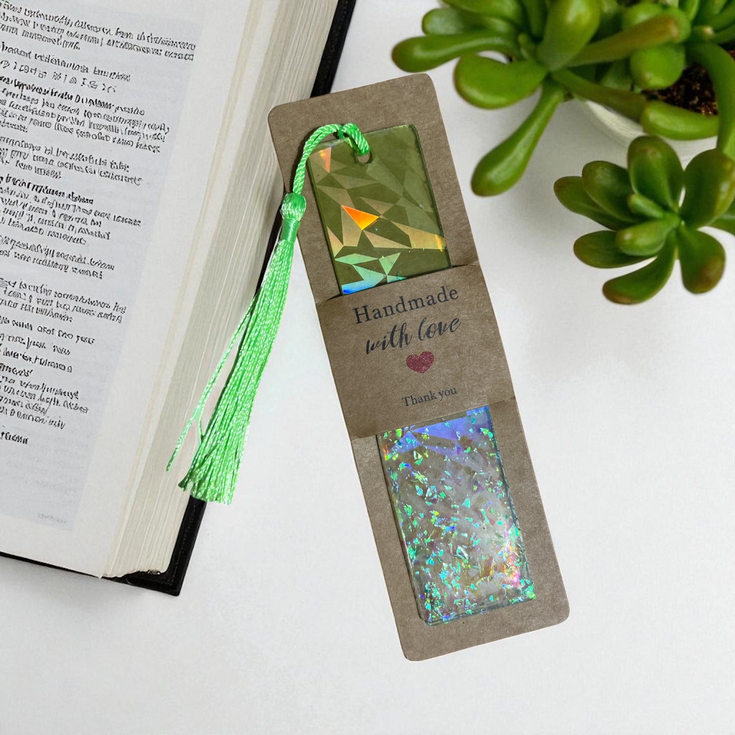 📚 Marque-Page Résine Époxy – Création Unique