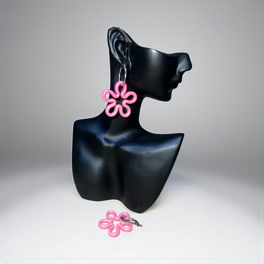 ✨ Boucles d’Oreilles Résine Époxy – Création Unique