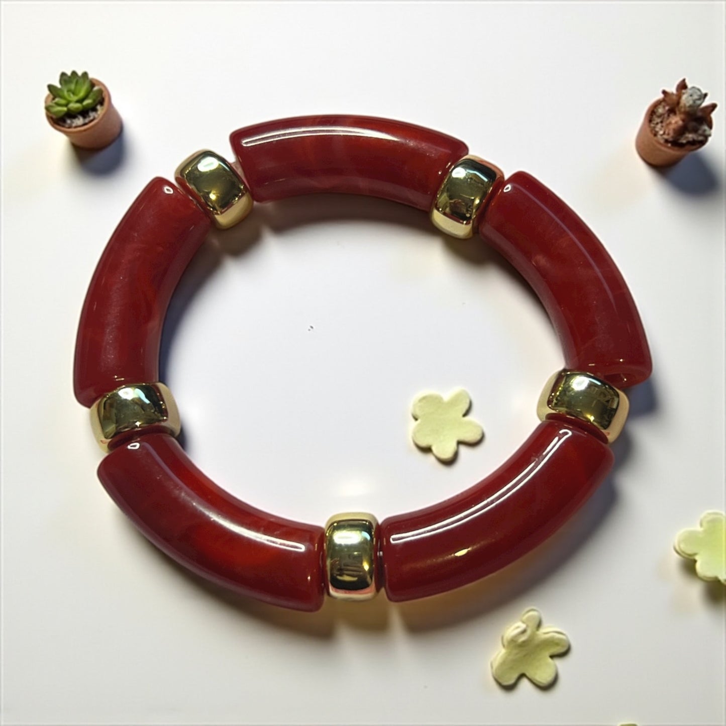 Bracelet Moderne Femme – Motif Marbre Vintage