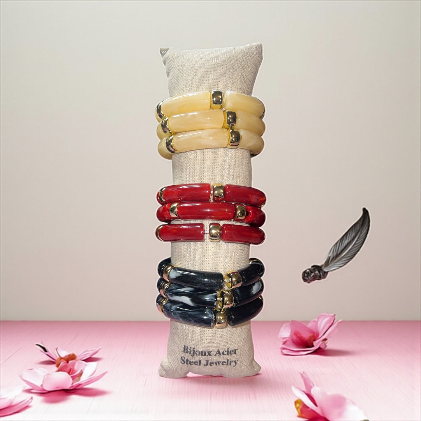 Bracelet Moderne Femme – Motif Marbre Vintage