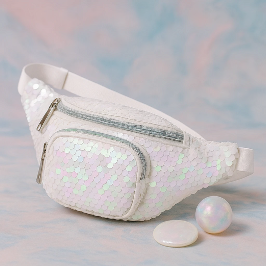 ✨ Sac Banane à Sequins – Look Brillant &amp; Pratique