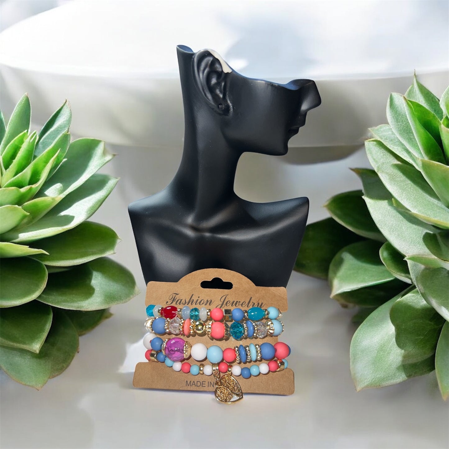 ✨ Bracelet Perles Colorées – Création Unique