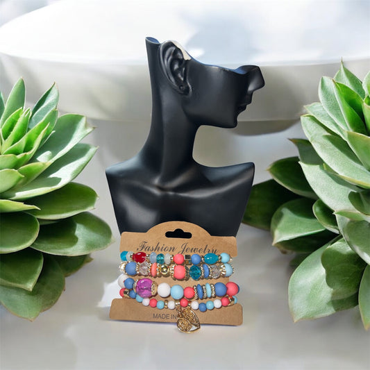 ✨ Bracelet Perles Colorées – Création Unique