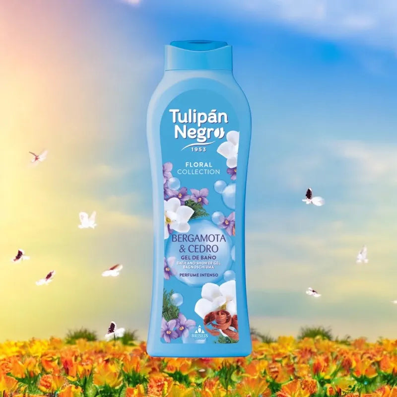 GEL DOUCHE TULIPAN NEGRO BERGAMOTE & CÈDRE 650ML